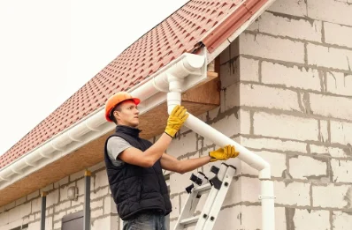 Pose et remplacement de gouttières à Feillens